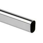 TUBO OVAL NIQUELADO