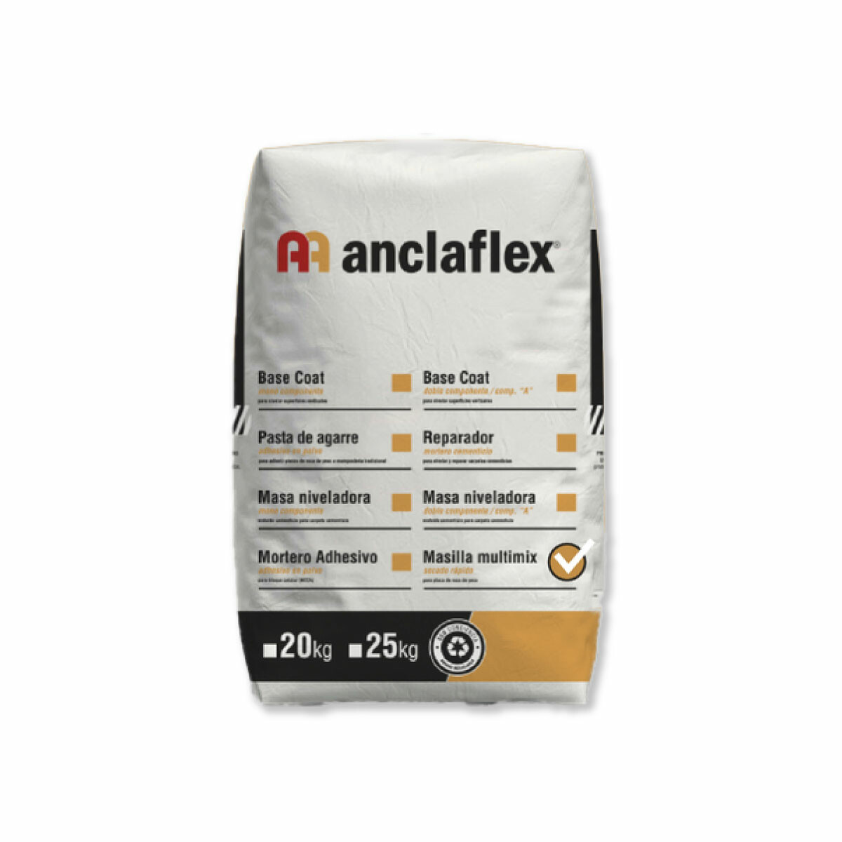 PA-22.jpg MASILLA SECADO RAPIDO ANCLAFLEX BOLSA 20 kGS - Imagen 1