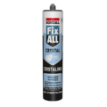 Adhesivo Sellador Soudal Fix All Crystal Cristalino Transparente - 290 mL