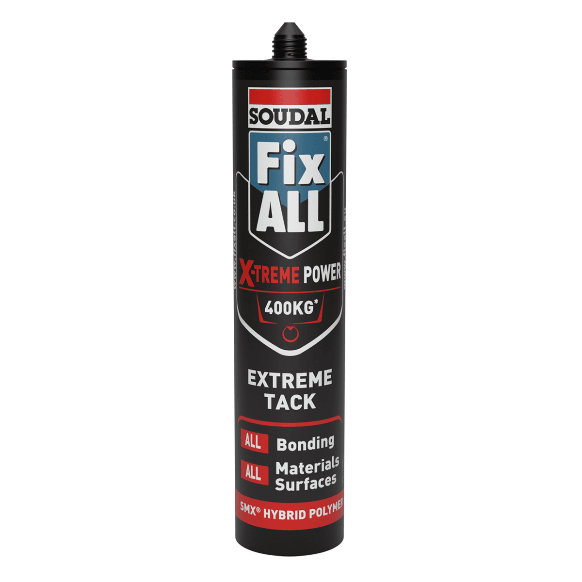 Adhesivo Sellador Soudal Fix All High Tack Alta Resistencia Blanco - 290ml Adhesivo Sellador Soudal Fix All High Tack Alta Resistencia Blanco - 290 mL - Imagen 1