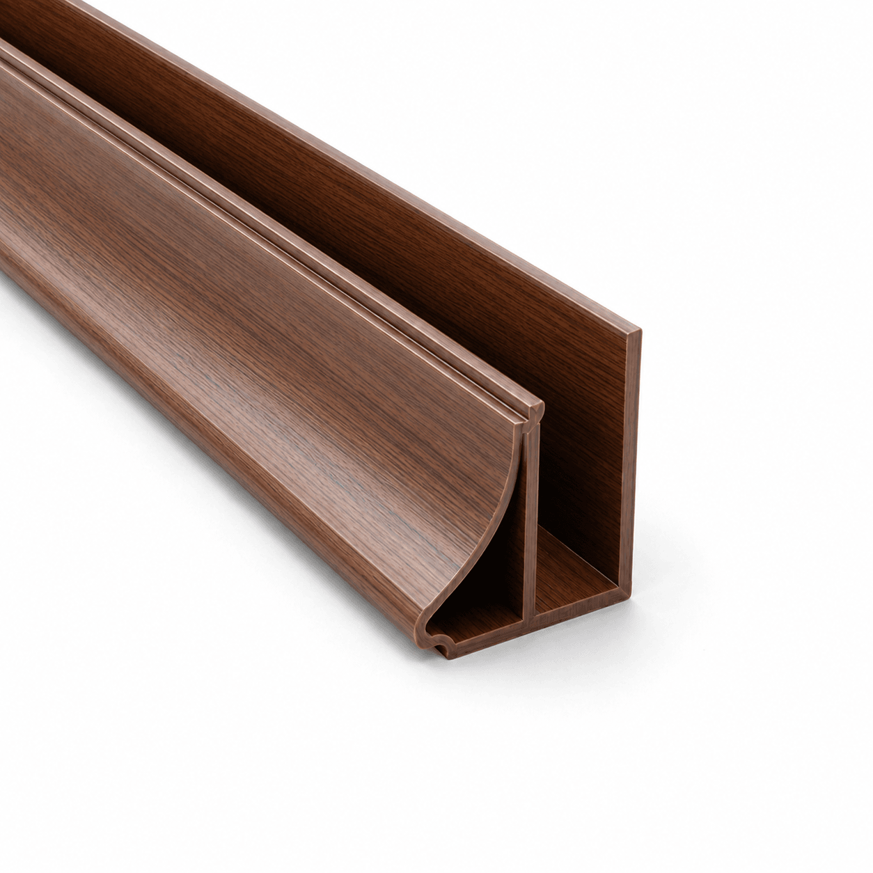 moldura-perimetral-de-pvc-mogno Moldura Perimetral de PVC Mogno 6 m - Imagen 1