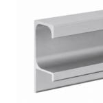 Perfil G de aluminio de aplicar color aluminio 2,6 m