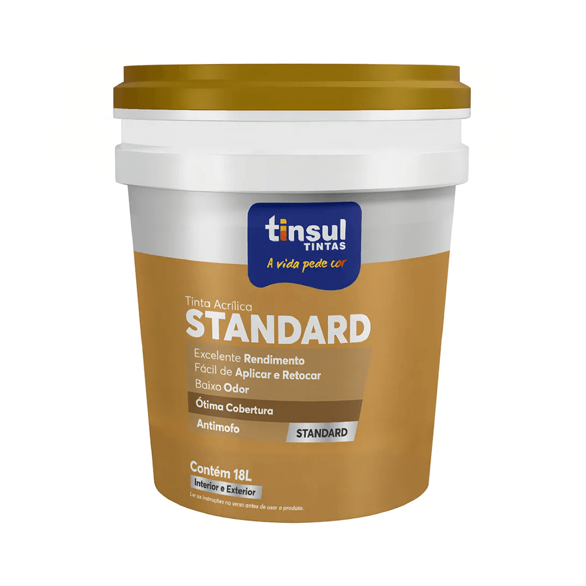 pintura-acrilica-standard-mate-tinsul-18-l Pintura Acrílica Standard Mate Tinsul 18 L - Imagen 1